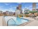 Rooftop pool with city views; great community amenity at 2001 Lincoln St # 1024, Denver, CO 80202