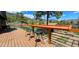 Back deck with seating and mountain view creates a perfect space for entertaining guests at 18170 Forest View Rd, Monument, CO 80132