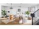 Bright living room with modern furniture and a fireplace at 2820 W 26Th Ave # 101, Denver, CO 80211