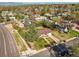 A beautiful aerial view of a single-story home with a well-manicured lawn in a Gathering-friendly neighborhood at 3061 S Mabry Ct, Denver, CO 80236