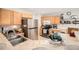 Traditional kitchen featuring stainless steel appliances and light wood cabinetry at 6210 Wescroft Ave, Castle Rock, CO 80104