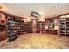 Spacious wine cellar featuring custom built-in wine racks at 4800 S Franklin St, Cherry Hills Village, CO 80113