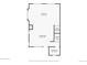 Floor plan showing the layout of the kitchen, living room and bathroom at 8855 E 55Th Ave, Denver, CO 80238