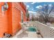 Outdoor balcony with seating, a small table, and a view of the neighborhood at 404 S Grant St, Denver, CO 80209