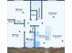 A floorplan for the main level of the home, outlining the kitchen, bathroom, and bedrooms at 5945 W 86Th Ave, Arvada, CO 80003