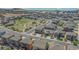 A neighborhood offers green spaces and manicured yards, creating a welcoming Gathering-friendly community at 2177 Shadow Creek Dr, Castle Rock, CO 80104