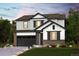 Inviting two-story home with a brick-accented garage and well-manicured front yard at 14075 Bunny Hop Ln, Parker, CO 80134