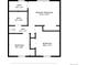 Second floor plan with bedroom and bath dimensions at 9123 W Arbor Ave, Littleton, CO 80123