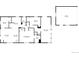 Detailed floor plan showcasing the layout of the home, including the bedrooms, kitchen, living areas, and garage at 404 S Jasmine St, Denver, CO 80224