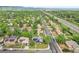 Aerial view of the property in a lush, green neighborhood with convenient access to the highway and city amenities at 4293 Graham Ct, Boulder, CO 80305