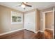 Bedroom with hardwood floors, window, and closet at 4293 Graham Ct, Boulder, CO 80305