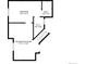 Floorplan of level 1, featuring a bedroom, recreation room, and bathroom at 4257 S Andes Way, Aurora, CO 80013