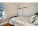 Cozy bedroom with a sliding barn door and natural light at 3427 W 29Th Ave, Denver, CO 80211