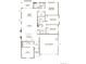 Detailed floorplan for the home showing layout of rooms, kitchen, bathrooms and two-car garage at 18951 E 96Th Pl, Commerce City, CO 80022