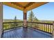 Covered deck offers scenic views of the surrounding landscape at 1272 Nightfire Cir, Castle Rock, CO 80104