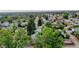 Aerial view of home in established neighborhood with mature landscaping at 103 S Zenobia St, Denver, CO 80219