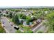 Aerial view of the home featuring fenced yard with extra off street parking at 103 S Zenobia St, Denver, CO 80219