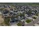 A high angle shot of a modern residential neighborhood featuring similar architectural home styles at 1143 Williams Loop, Elizabeth, CO 80107