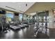 Well-equipped gym with modern treadmills, weight machines, and mirrored walls for a complete fitness experience at 1143 Williams Loop, Elizabeth, CO 80107