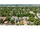 Overhead view capturing a peaceful residential area with lush greenery and tree-lined streets at 534 S Pearl St, Denver, CO 80209