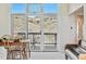 Dining area with access to deck with lovely mountain views at 319 Camino Bosque, Boulder, CO 80302