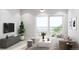 A modern living room features a sliding glass door, plush seating, and neutral decor at 433 N Havana # 308, Aurora, CO 80010