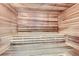Beautifully finished wood sauna with comfortable seating provides a tranquil and relaxing experience at 955 Eudora St # 1107, Denver, CO 80220