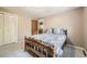 Bedroom featuring carpeting, a window, closet, and door leading to a staircase to another floor at 3150 Lane Ct, Boulder, CO 80305