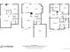 Complete three-story floor plan with labeled rooms and dimensions, showing the layout of the entire house at 11760 Eudora Ct, Thornton, CO 80233