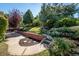Landscaped backyard with tiered levels, stone accents, and mature trees at 3792 E Briarwood Ave, Centennial, CO 80122