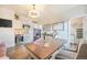 Bright office space with wet bar, and a view to a walk-in closet at 16486 Florawood Pl, Monument, CO 80132