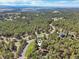 Stunning aerial view of the property surrounded by lush forest, showcasing privacy and natural beauty at 1332 Meadow Trl, Franktown, CO 80116