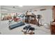 Finished basement featuring an exercise area with weight machines and gym equipment at 1332 Meadow Trl, Franktown, CO 80116