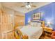 Bright and airy bedroom with a spacious layout and access to closet space at 62 Broken Lance Dr # 202E, Breckenridge, CO 80424