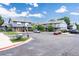 Exterior view of community buildings with dedicated parking spaces and manicured landscaping for curb appeal at 1459 S Pierce St, Lakewood, CO 80232