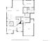 Main level floor plan showcasing the kitchen, dining room, living room, and garage at 5964 E 141St Ave, Thornton, CO 80602