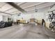 Large garage with ample space for multiple vehicles and storage, offering convenience and functionality at 1250 Dolan Dr, Monument, CO 80132