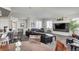 Spacious clubhouse area with comfortable seating, a fireplace, TV, and access to other amenities at 8626 Gold Peak Dr # B, Highlands Ranch, CO 80130