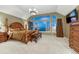 Spacious main bedroom featuring a vaulted ceiling and large windows at 12350 Turquoise Terrace St, Castle Pines, CO 80108