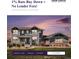 Inviting two-story home features a beautifully landscaped yard and classic architectural details at sunset at 7692 Weaver Cir, Castle Rock, CO 80104