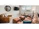 Comfortable sitting room featuring plush seating, a mounted TV, and natural light from large windows at 7692 Weaver Cir, Castle Rock, CO 80104