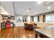 Finished basement with a kitchenette and seating area, great for entertaining at 10890 Willow Reed West Cir, Parker, CO 80134
