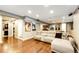Finished basement with a comfortable seating area and stylish decorations at 10890 Willow Reed West Cir, Parker, CO 80134