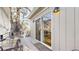 Outdoor deck space with furniture and a sliding glass door at 3825 Tejon St, Denver, CO 80211