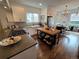 Bright kitchen featuring a center island and stainless steel appliances at 2725 N Gaylord St, Denver, CO 80205