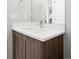 Modern bathroom features a white countertop, sleek faucet, and undermount sink at 2828 N Federal Blvd, Denver, CO 80211