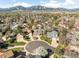 Aerial view of a home in a desirable neighborhood with mountain views at 1437 Cassin Ct, Boulder, CO 80303