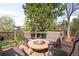 Relaxing outdoor space features comfortable seating around a cozy fire pit, perfect for evening gatherings at 1437 Cassin Ct, Boulder, CO 80303