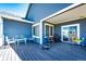 Comfortable covered porch featuring outdoor seating, perfect for enjoying the peaceful surroundings at 59466 E Commanche Way, Strasburg, CO 80136