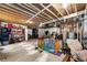 Unfinished basement with concrete floor is ready for customization and provides plenty of storage at 59466 E Commanche Way, Strasburg, CO 80136